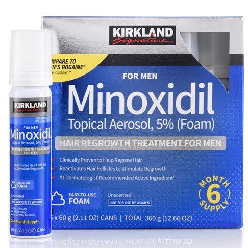Kirkland Minoxidil Foam 5% - 6 Month Supply