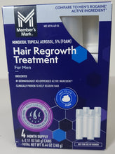 Load image into Gallery viewer, Members Mark Minoxidil Foam 5% - 4 Month Supply
