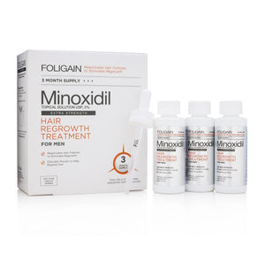 FOLIGAIN MINOXIDIL 5% HAIR REGROWTH TREATMENT for Men (6 fl oz) 180ml 3 Month Supply