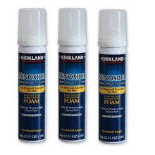 Load image into Gallery viewer, THREE MONTH SUPPLY OF KIRKLAND 5% foam MINOXIDIL   Kirkland Minoxidil 5% Foam has the Same ingredients as Rogaine / Reagne Foam for Men it is clinically proven to help regrow hair and revitalizes hair follicles for extra strength.
