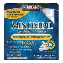 Load image into Gallery viewer, Kirkland Minoxidil Foam 5% - 2 Month Supply
